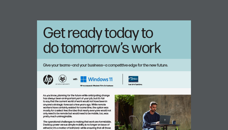 Article Get Ready Today to Do Tomorrow’s Work Image