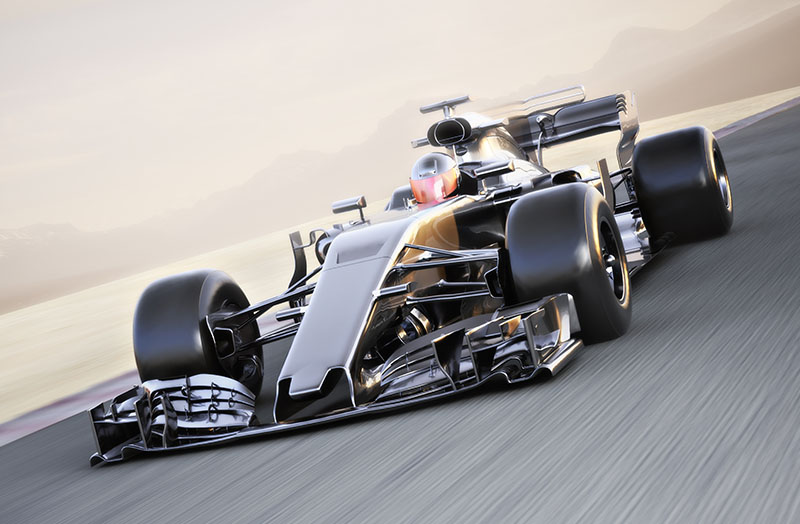Image of an F1 racing car