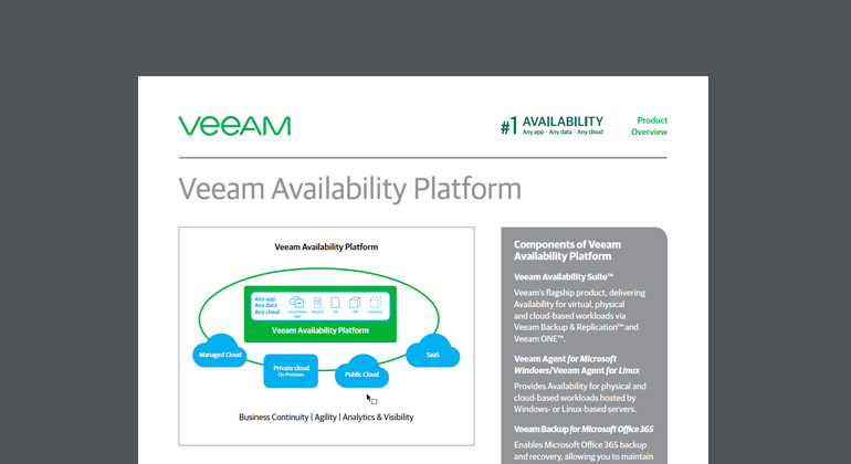 Article Veeam Availability Platform Image