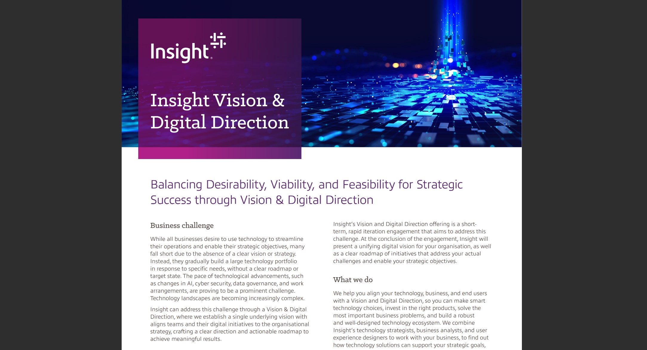 Article Insight Vision and Digital Direction Image