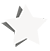 White decorative star