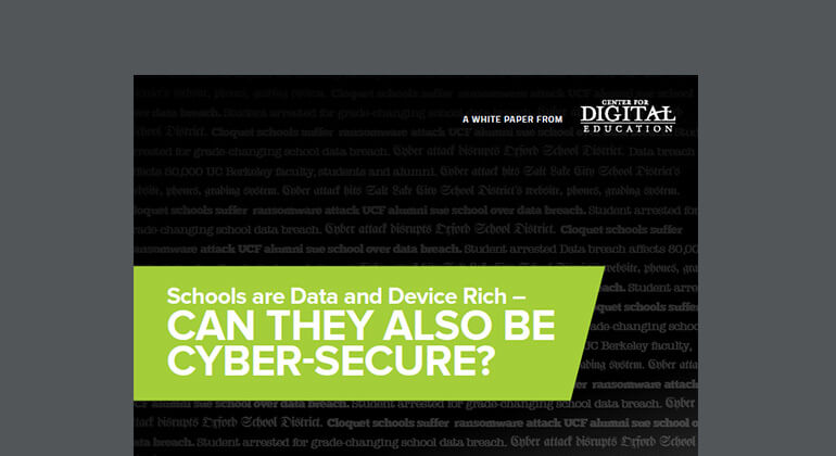 Article Can Schools Be Data-Rich and Cyber-Secure Image