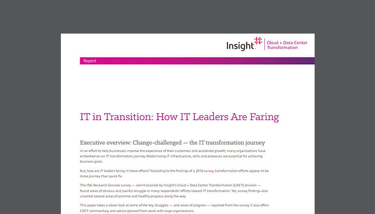 Article IT in Transition: How IT Leaders Are Faring Image