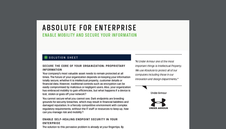 Article Absolute for Enterprise Image