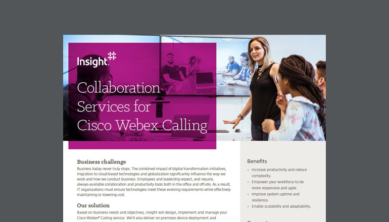Article Collaboration Services for Cisco Webex Calling Image