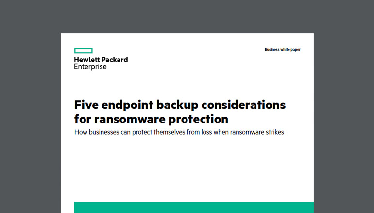 Article Five Endpoint Backup Considerations for Protection Image