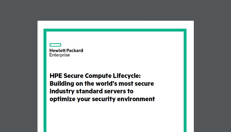 Article HPE Secure Compute Lifecycle Whitepaper Image