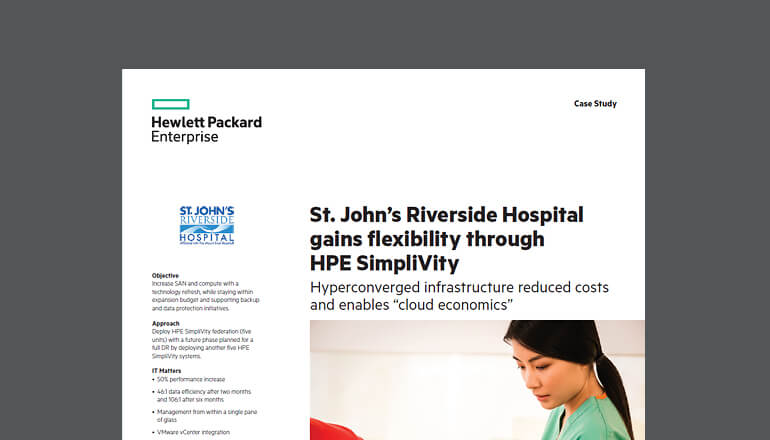 Article HPE SimpliVity for Healthcare Case Study Image