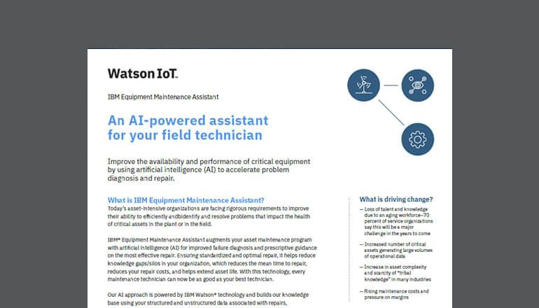 Article IBM Equipment Maintenance Assistant Image
