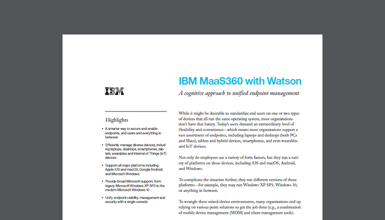 Article IBM MaaS360 with Watson Image