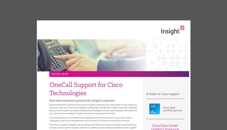 Article OneCall Support for Cisco Technologies Image