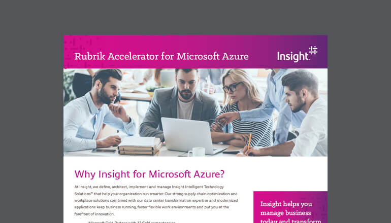 Article Rubrik Accelerator for Microsoft Azure Image