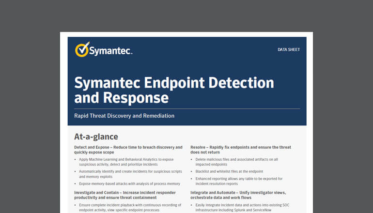 Article Symantec Endpoint Detection and Response Image
