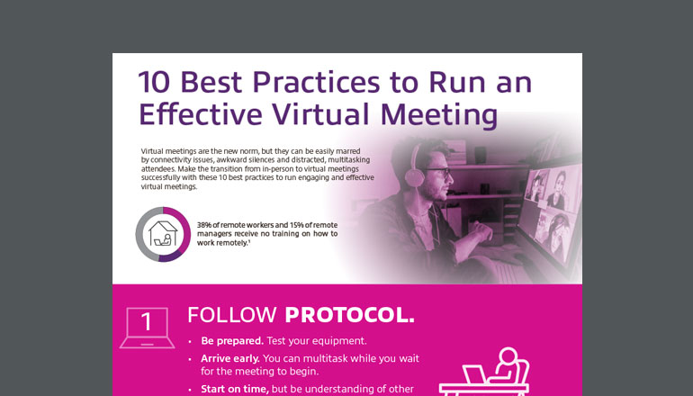 Article 10 Best Practices to Run an Effective Virtual Meeting Image