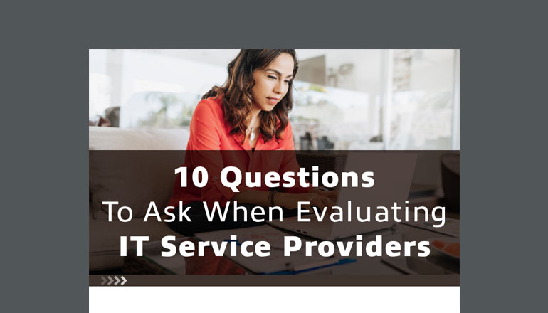 Article Infographic: 10 Questions To Ask When Evaluating IT Service Providers  Image