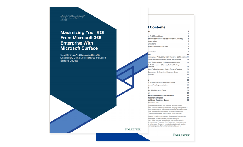 Article Maximising Your ROI From Microsoft 365 Enterprise With Microsoft Surface Image