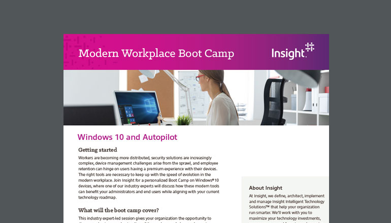 Article Microsoft and the Modern Workplace Boot Camp Image
