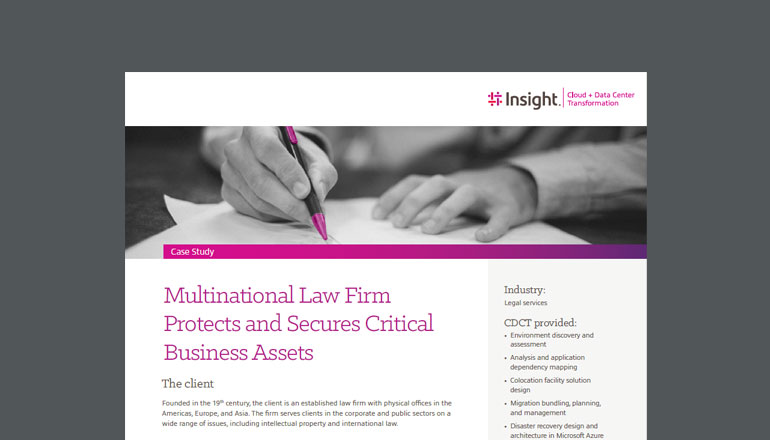 Multinational Law Firm Protects Critical Client Data