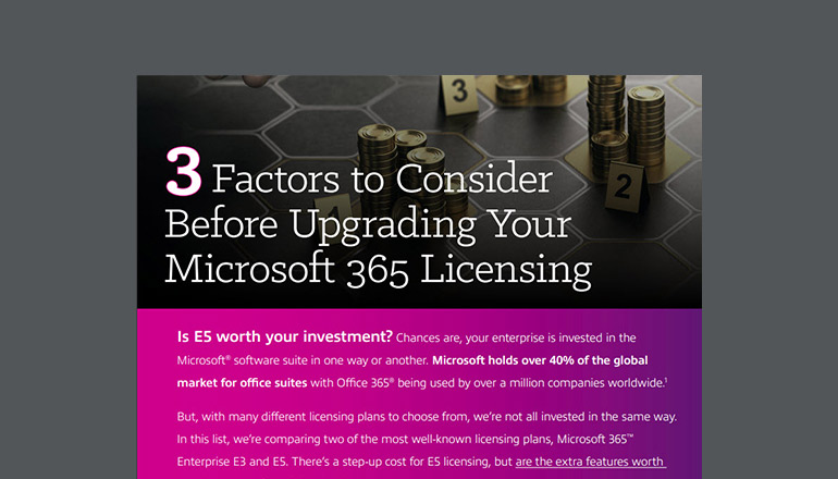 Article 3 Factors to Consider Before Upgrading Your Microsoft 365 Licensing  Image
