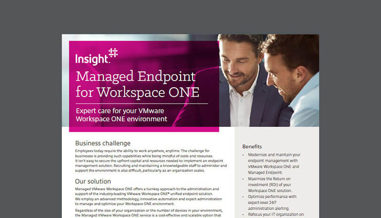 Article Managed Endpoint for Workspace ONE Image