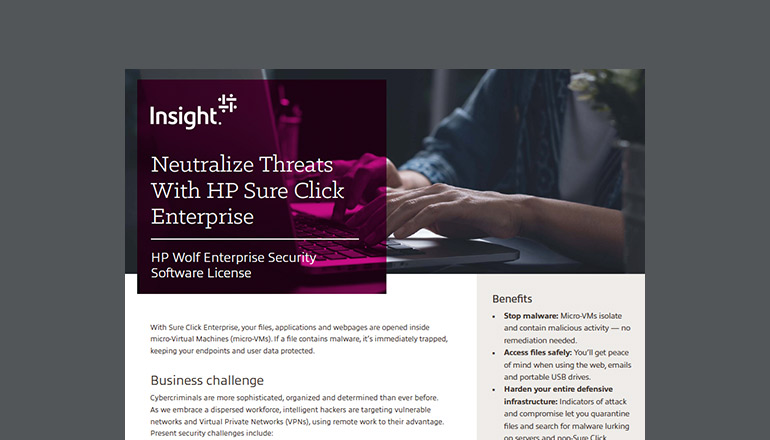 Article Neutralize Threats With HP Sure Click Enterprise Image