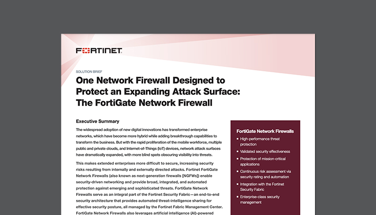 Article One Network Firewall Designed to Protect an Expanding Attack Surface Image