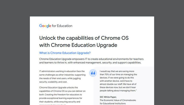 Article Unlock the Capabilities of Chrome OS with Chrome Education Upgrade Image