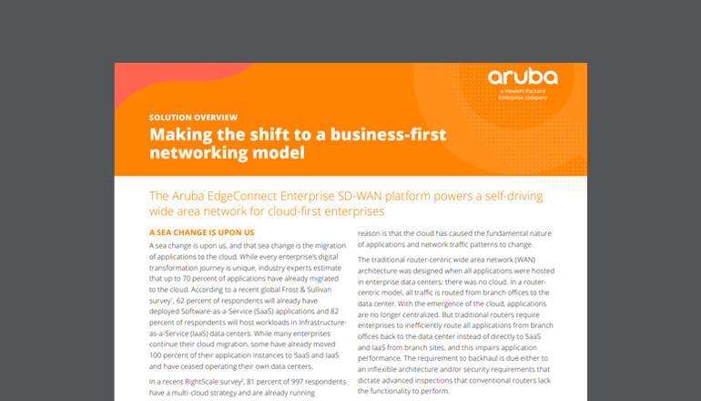 Article Making the Shift to a Business-First Networking Model Image