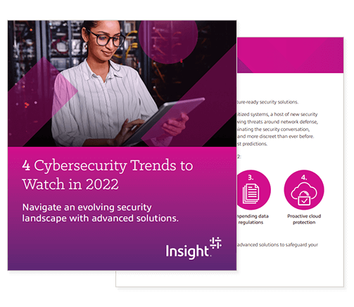 4 cybersecurity trends to watch in 2022 ebook cover