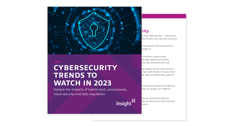 Cybersecurity Trends to Watch in 2023 ebook cover