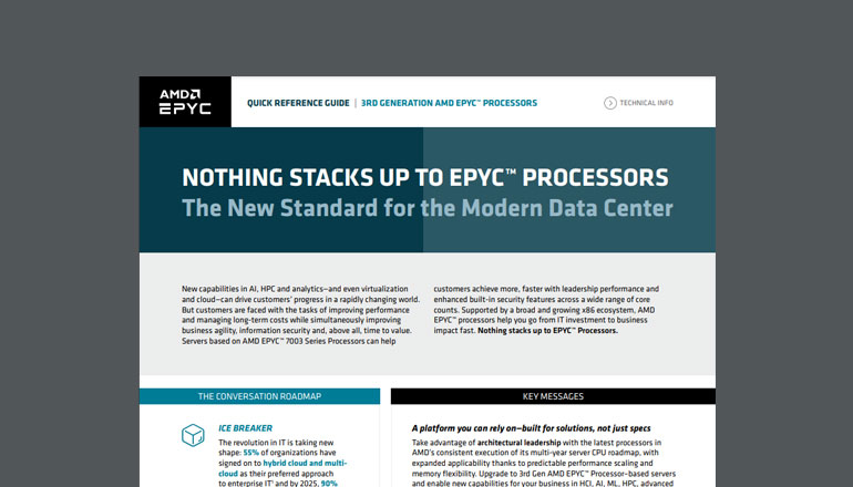Article Nothing Stacks up to EPYC Processors Image
