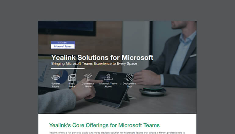 Article Yealink Solutions For Microsoft Image