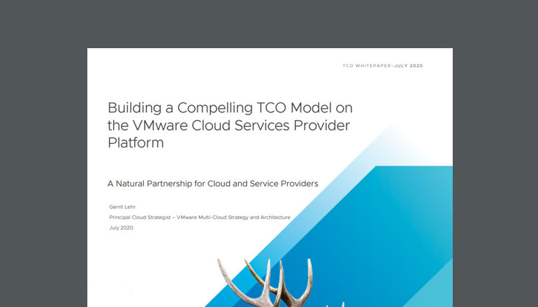Article Building a Compelling TCO Model on the VMware Cloud Services Provider Platform Image