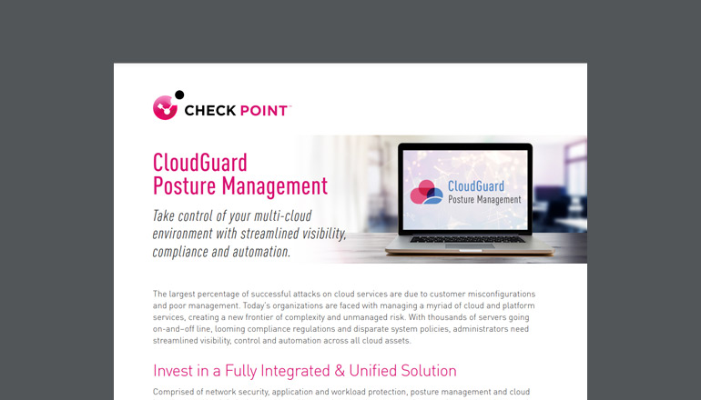 Article CloudGuard Posture Management Image
