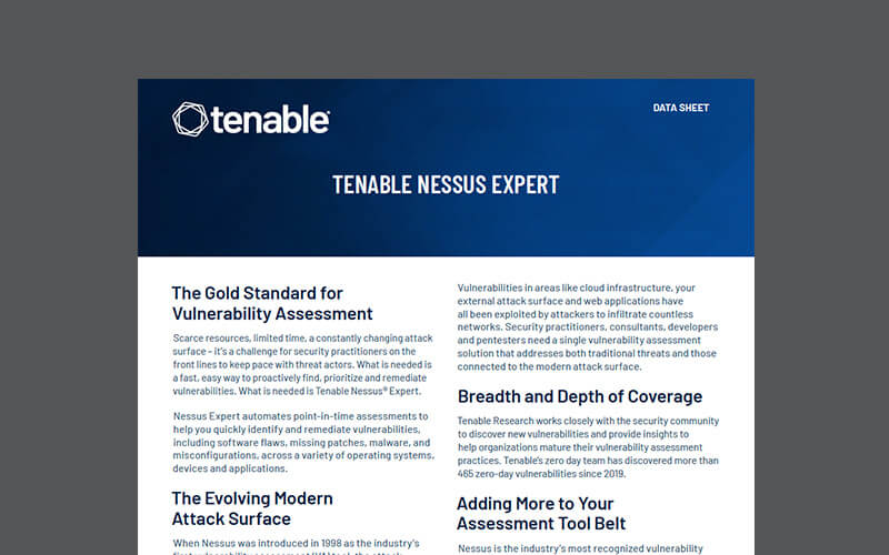Article Tenable Nessus Expert Image