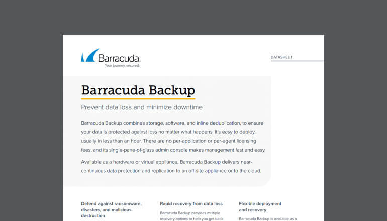 Article Barracuda Backup Image