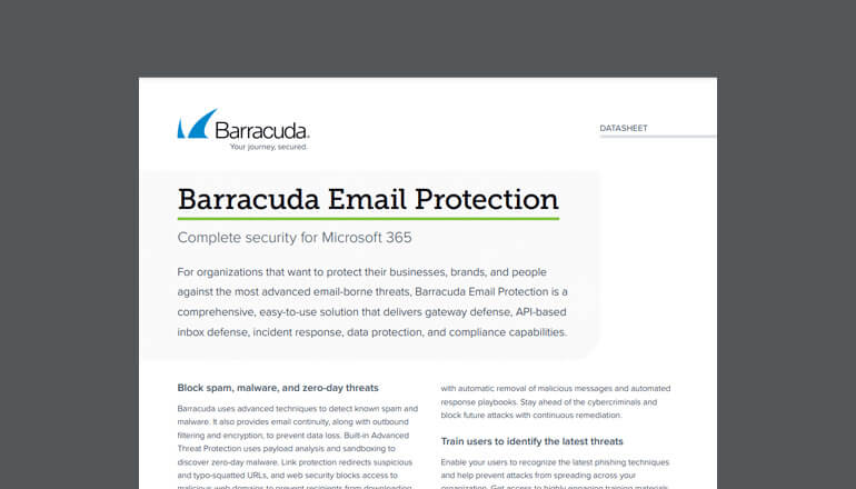 Article Barracuda Email Protection Complete Security for Microsoft 365 Image