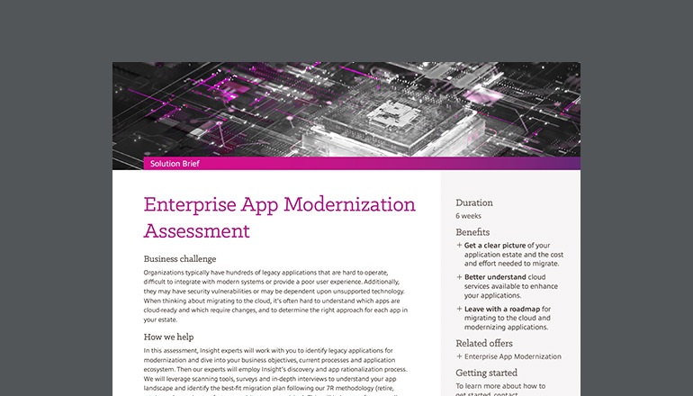 Article Enterprise App Modernization Assessment  Image