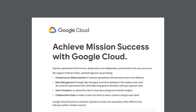 Article Achieve Mission Success With Google Cloud Image