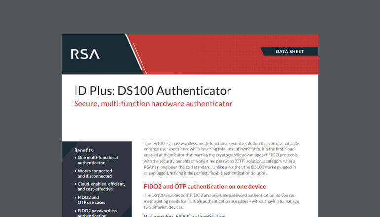 Article ID Plus: DS100 Authenticator Image