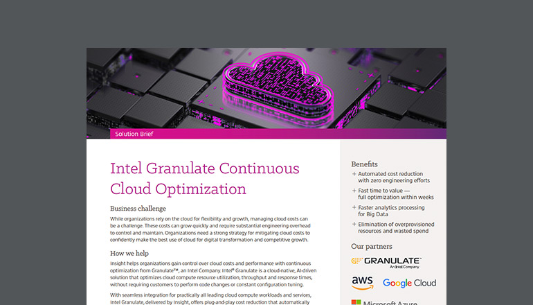 Article Intel Granulate Continuous Cloud Optimization Image