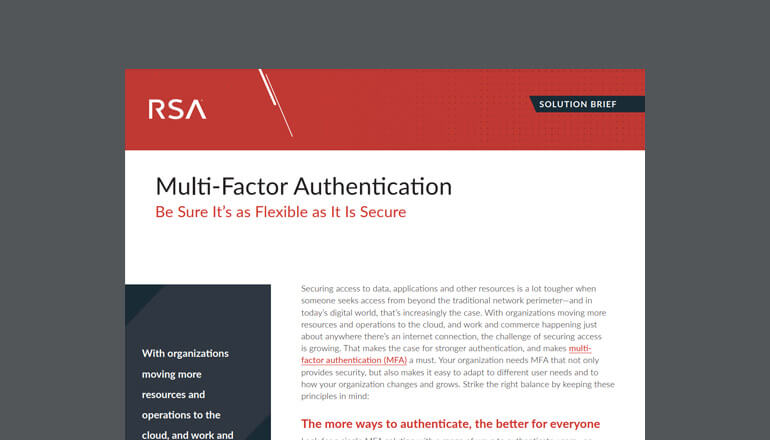 Article RSA Multi-Factor Authentication  Image