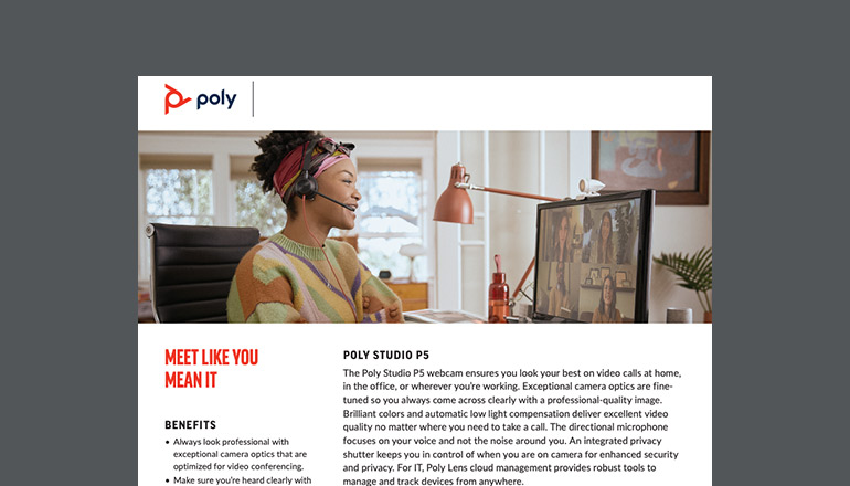 Article Meet Like You Mean It | Poly Studio P5  Image