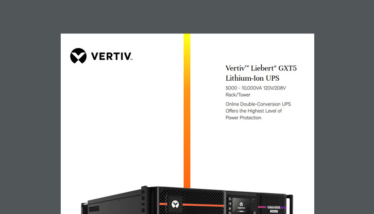 Article Vertiv Liebert GXT5 Lithium-Ion UPS  Image