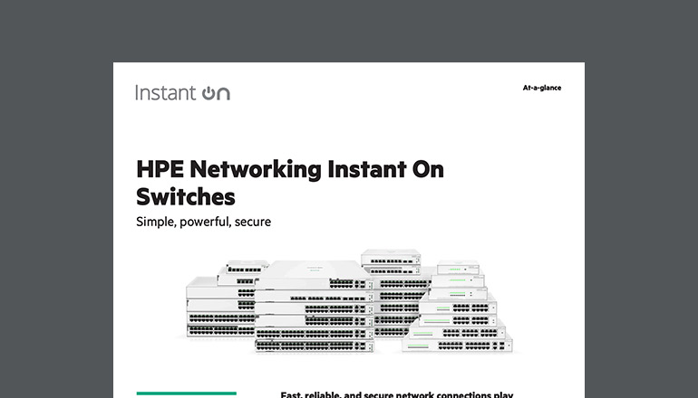 Article HPE Networking Instant On Switches Image