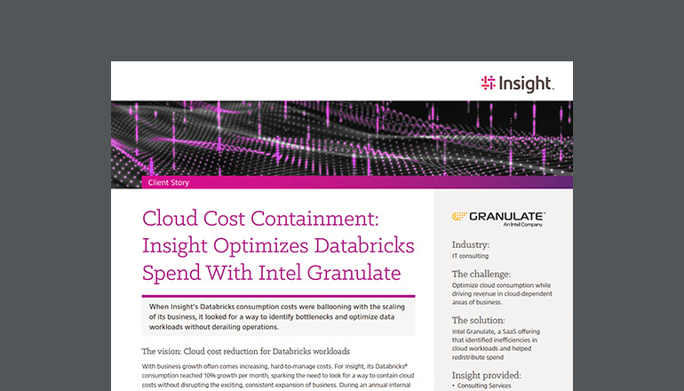 Article Cloud Cost Containment: Insight Optimizes Databricks Spend With Intel Granulate  Image