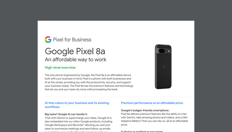 Article Google Pixel 8a Image