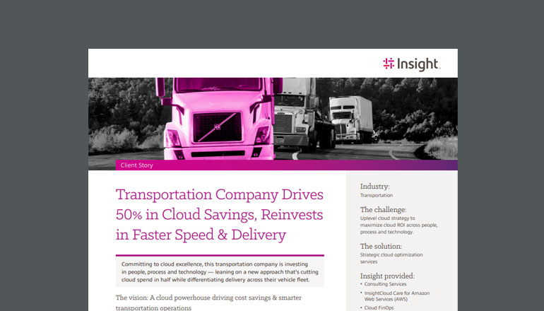 Article Transportation Company Drives 50% In Cloud Savings  Image