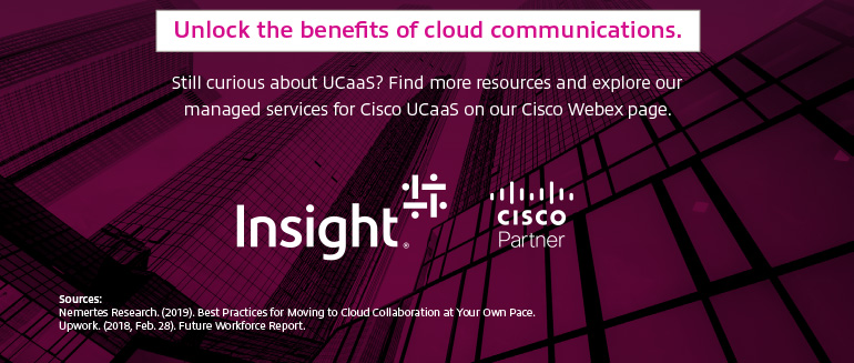 Last part of 5 Benefits Of Cloud Communications, Why UCaaS? infographic