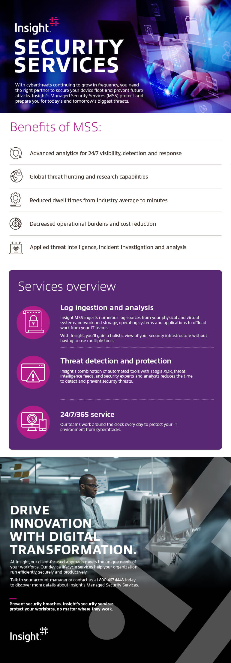 Insight Device Lifecycle Security Services infographic as transcribed below